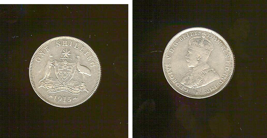 AUSTRALIE 1 Shilling Georges V 1915 Londres TTB